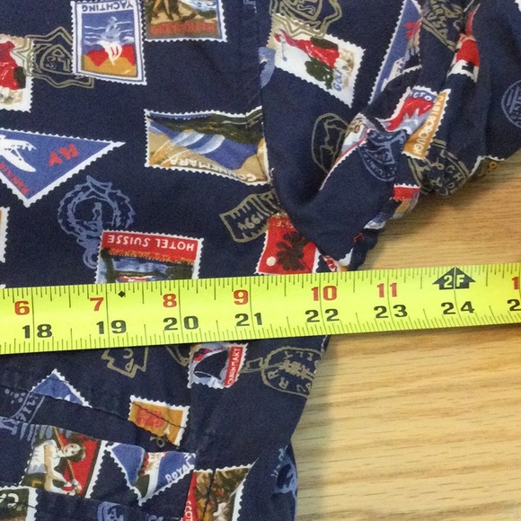 L Line-Up navy international travel stamp with golfers pattern jacket - Picture 12 of 16